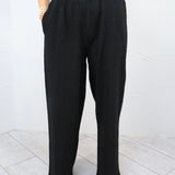 So Mila Flowy Black Pant