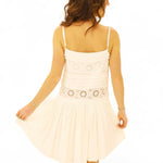 Ruffled white dress