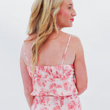 Sweet Satin Rose Top