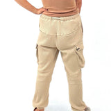 thermal joggers with elastic waistband