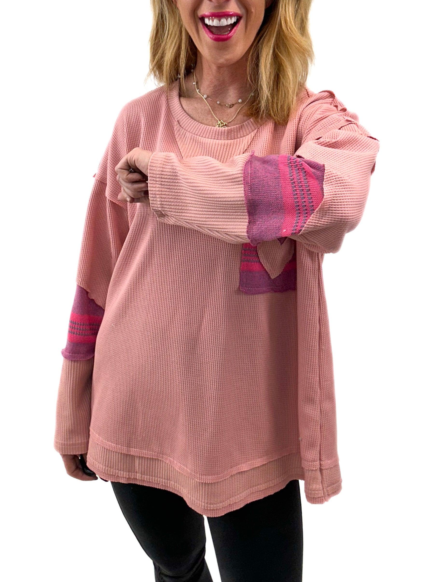 Hearts and Happy Thermal Top - Alden+Rose LLC
