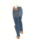classic distresed blue jean