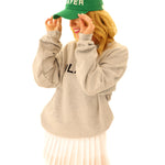 Green sport player hat