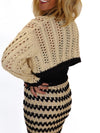 Hooked On You Crochet Knit Sweater - Alden+Rose LLC 