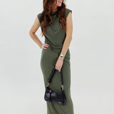 Olivia's Olive Ruched Tank