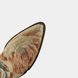 A Moment For Floral Western Booties