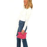 woven crossbody clutch