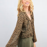 Stay Fierce Leopard Blouse