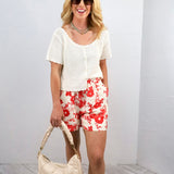 Floral Sidekick Short