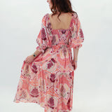 Bright fall dress