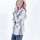Snake skin blazer