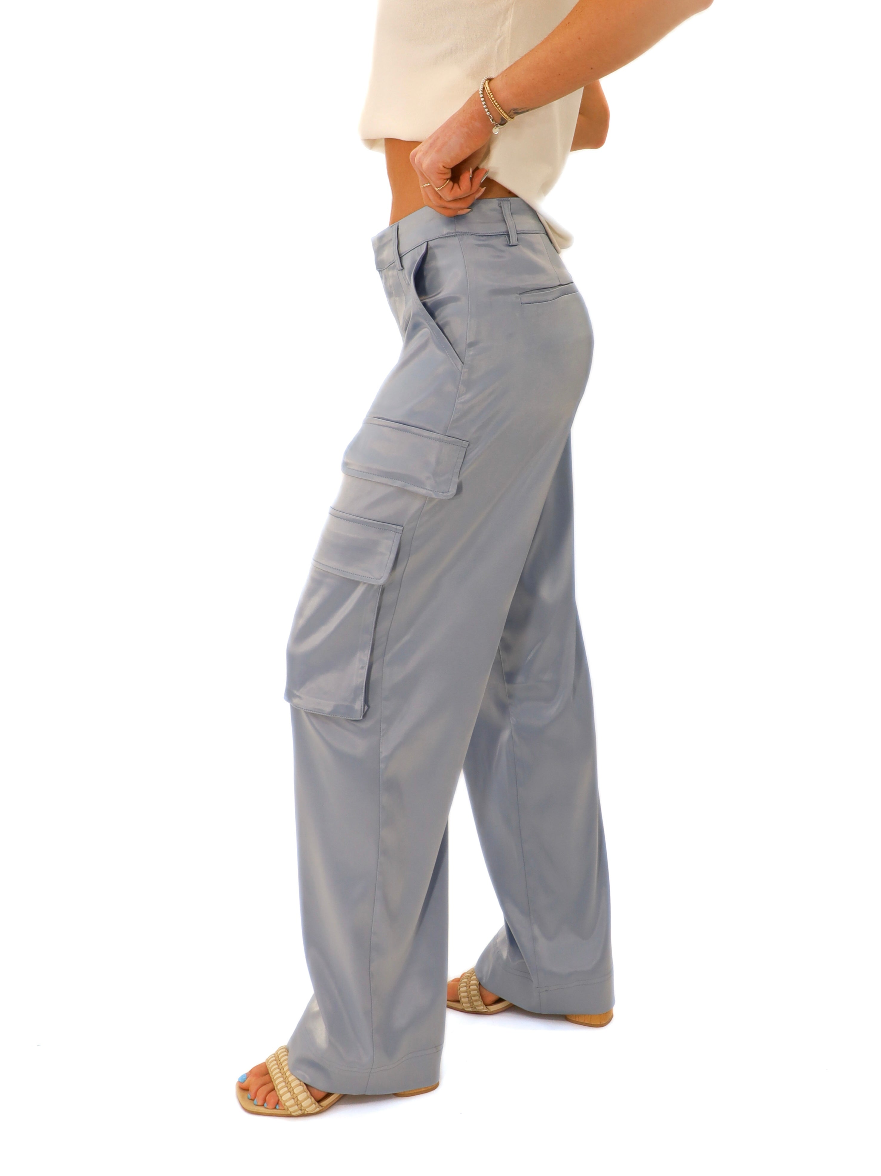 Blue cargo pant