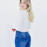 Textured Lace Knit Top
