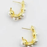 Glam Pearl Hoop - Alden+Rose LLC