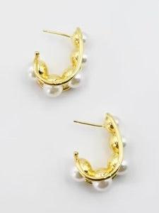 Glam Pearl Hoop - Alden+Rose LLC
