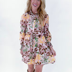 Button down floral dress