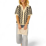 Isla Crochet Button Up Top