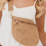 Rachel Rafia Bum Bag