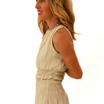 Cream spring tank top