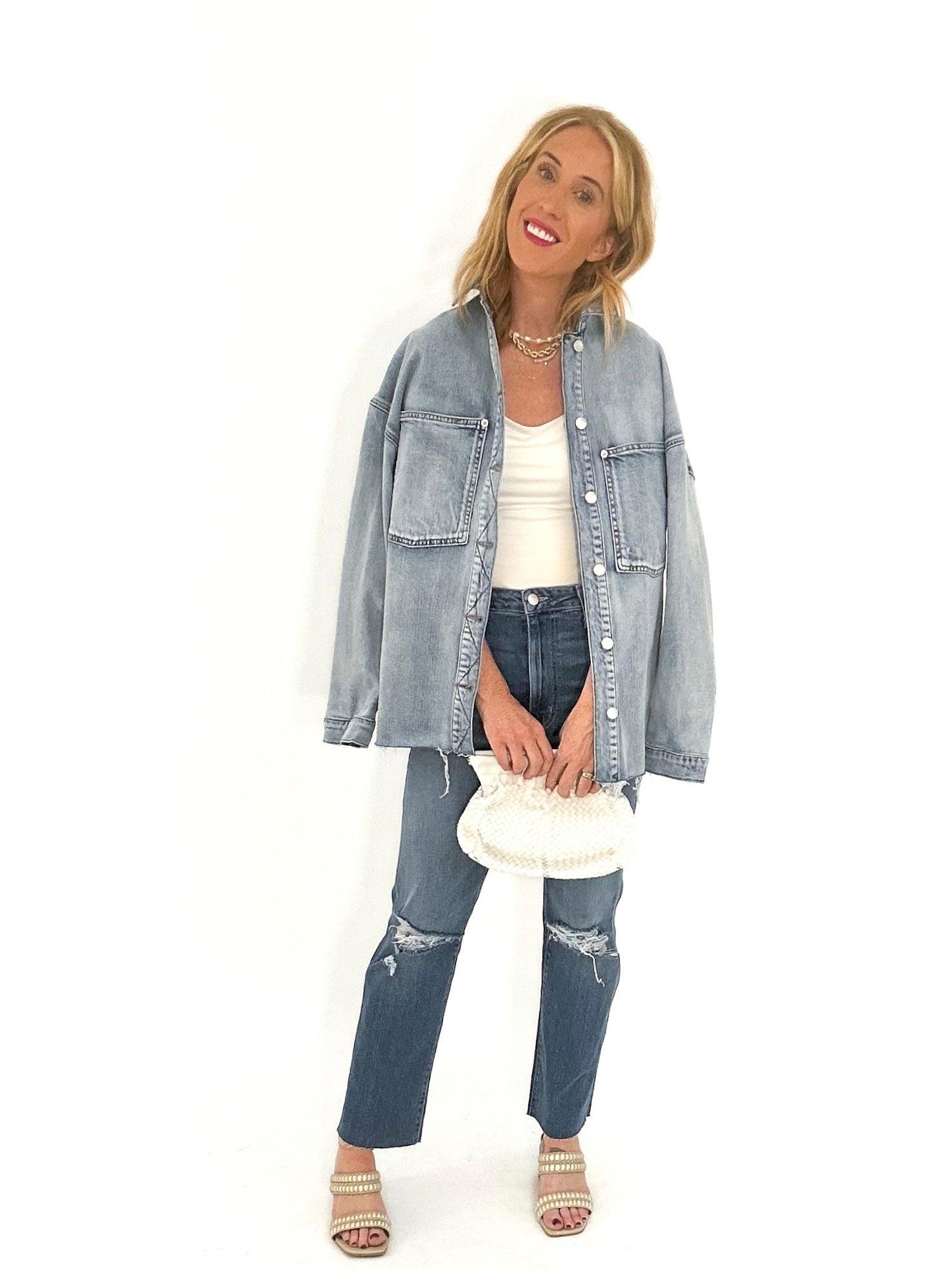 medium wash demin jacket