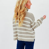Mina Contrast Striped Sweater