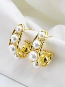 Glam Pearl Hoop - Alden+Rose LLC