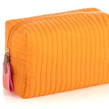 Orange and pink makeup bag