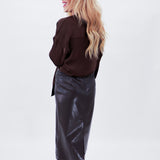 Isla Faux Leather Skirt