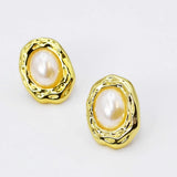 Pearl Gold Studs