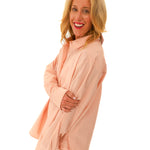 Pink button up