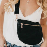 Rachel Rafia Bum Bag
