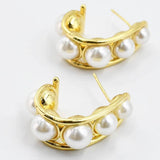 Glam Pearl Hoop - Alden+Rose LLC