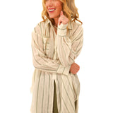 Oversized Striped Tunic