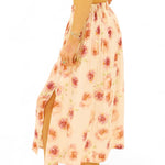 Ruffled floral skirt