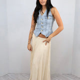 Grey's Crinkled Skirt In Ivory