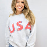 Patched USA Sweater
