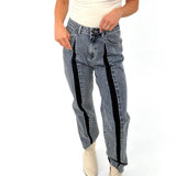 Faded denim