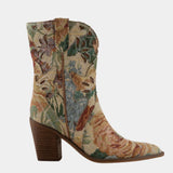 A Moment For Floral Western Booties