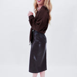 Isla Faux Leather Skirt