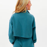Throwback In Green Quarter Zip
