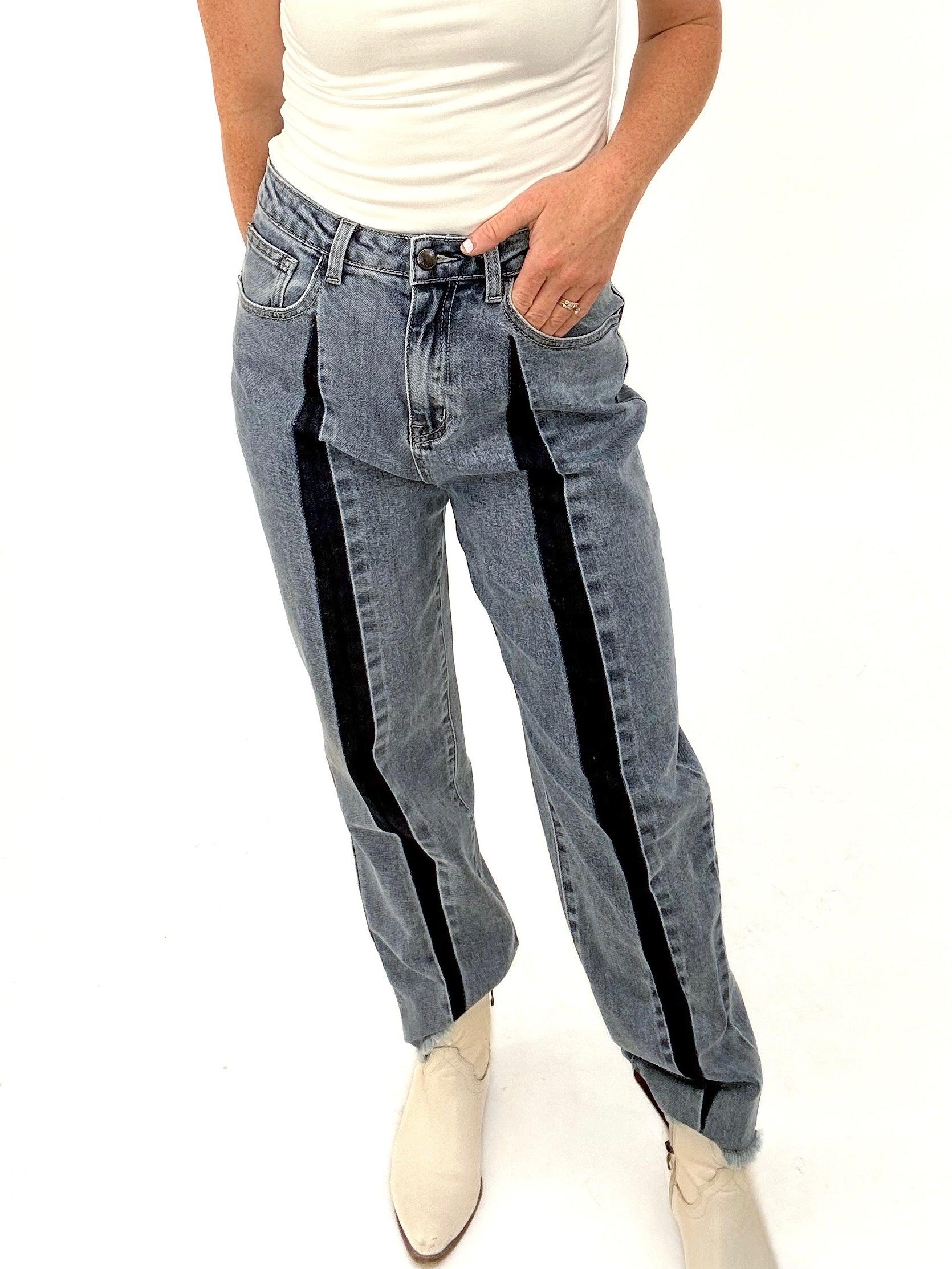 Two toned denim