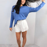 Dusty Denim Sweater