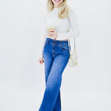 Textured Lace Knit Top