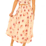 Flower maxi skirt