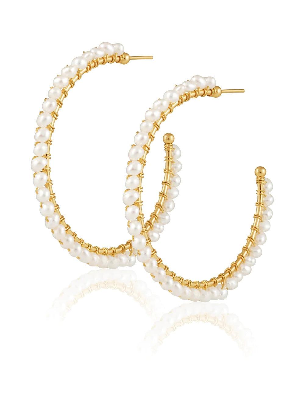 Marilyn Pearl Earrings - Alden+Rose LLC