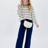 Mina Contrast Striped Sweater