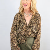 Stay Fierce Leopard Blouse