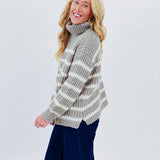 Mina Contrast Striped Sweater