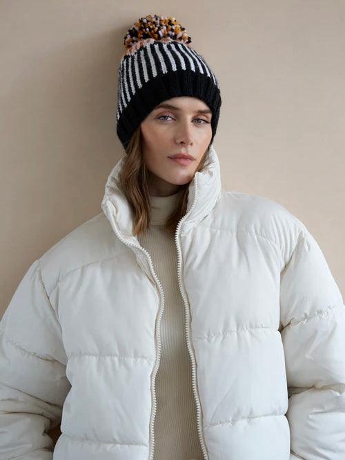Char Pom Hat - Alden+Rose LLC