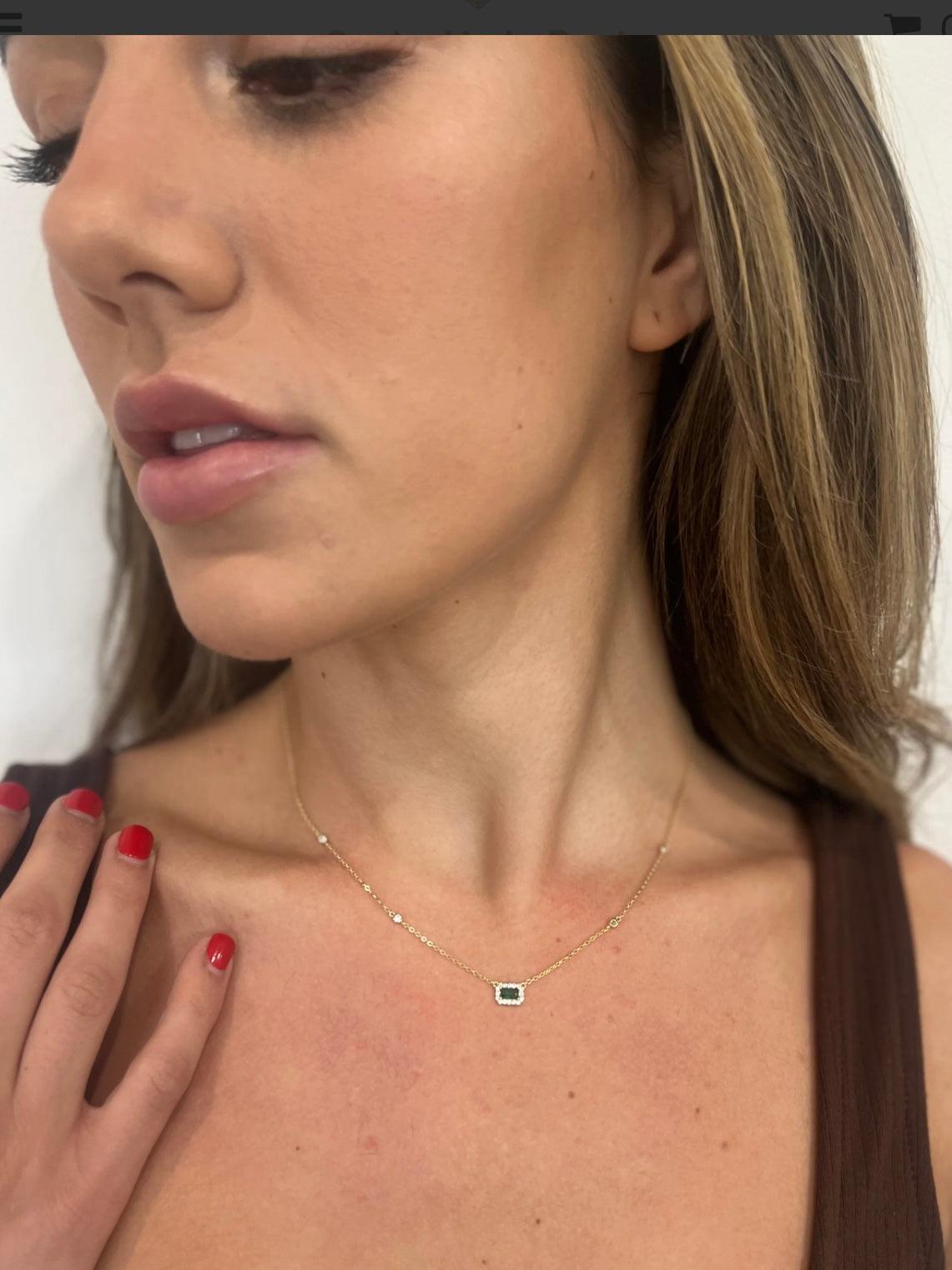 Nora Emerald Necklace - Alden+Rose LLC